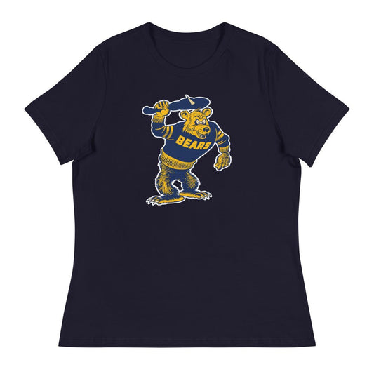 Cal Berekely Vintage Mascot Women's Relaxed Shirt - 1950s Bear Club Art W Relaxed T Shirt - rivalryweek