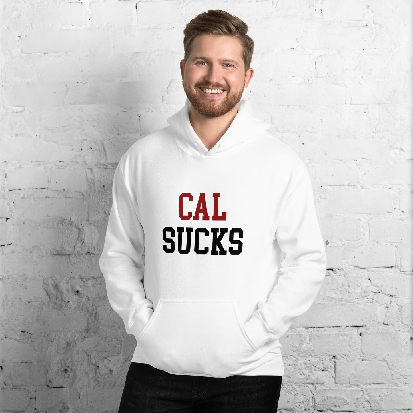 Cal Sucks Stanford Rivalry Hoodie White Sweatshirt - rivalryweek