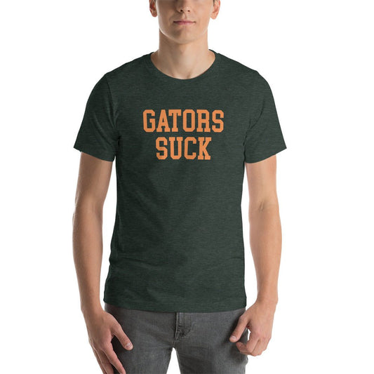 Gators Suck Miami Rivalry T Shirt Heather Green Shirt - rivalryweek