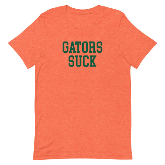 Gators Suck Miami Rivalry T Shirt Heather Orange Shirt - rivalryweek