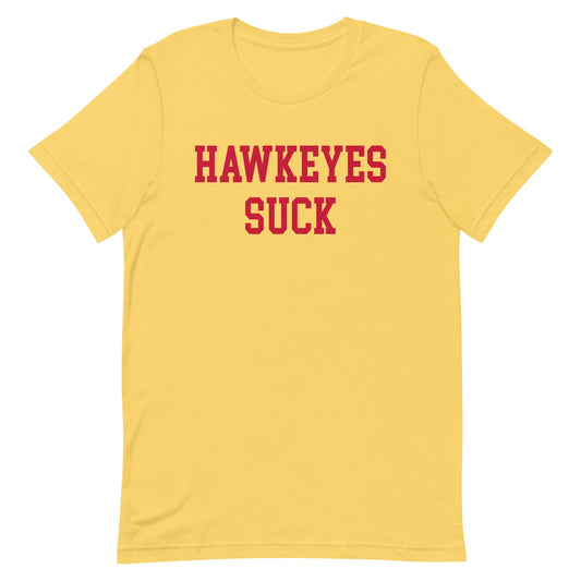 Hawkeyes Suck Iowa State Rivalry T Shirt Yellow Shirt - rivalryweek