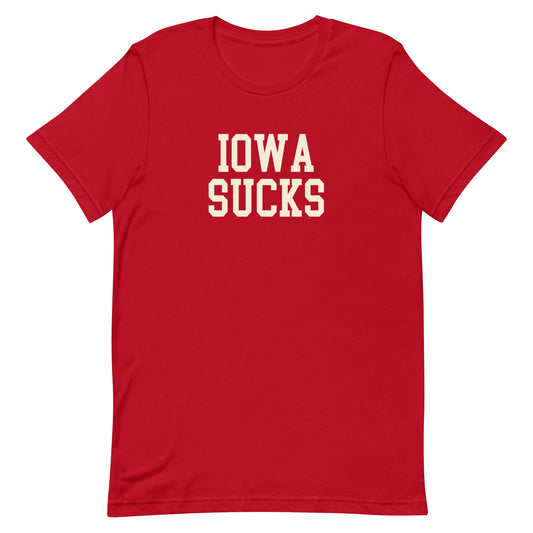 Iowa Sucks Nebraska Rivalry T Shirt Red Shirt - rivalryweek