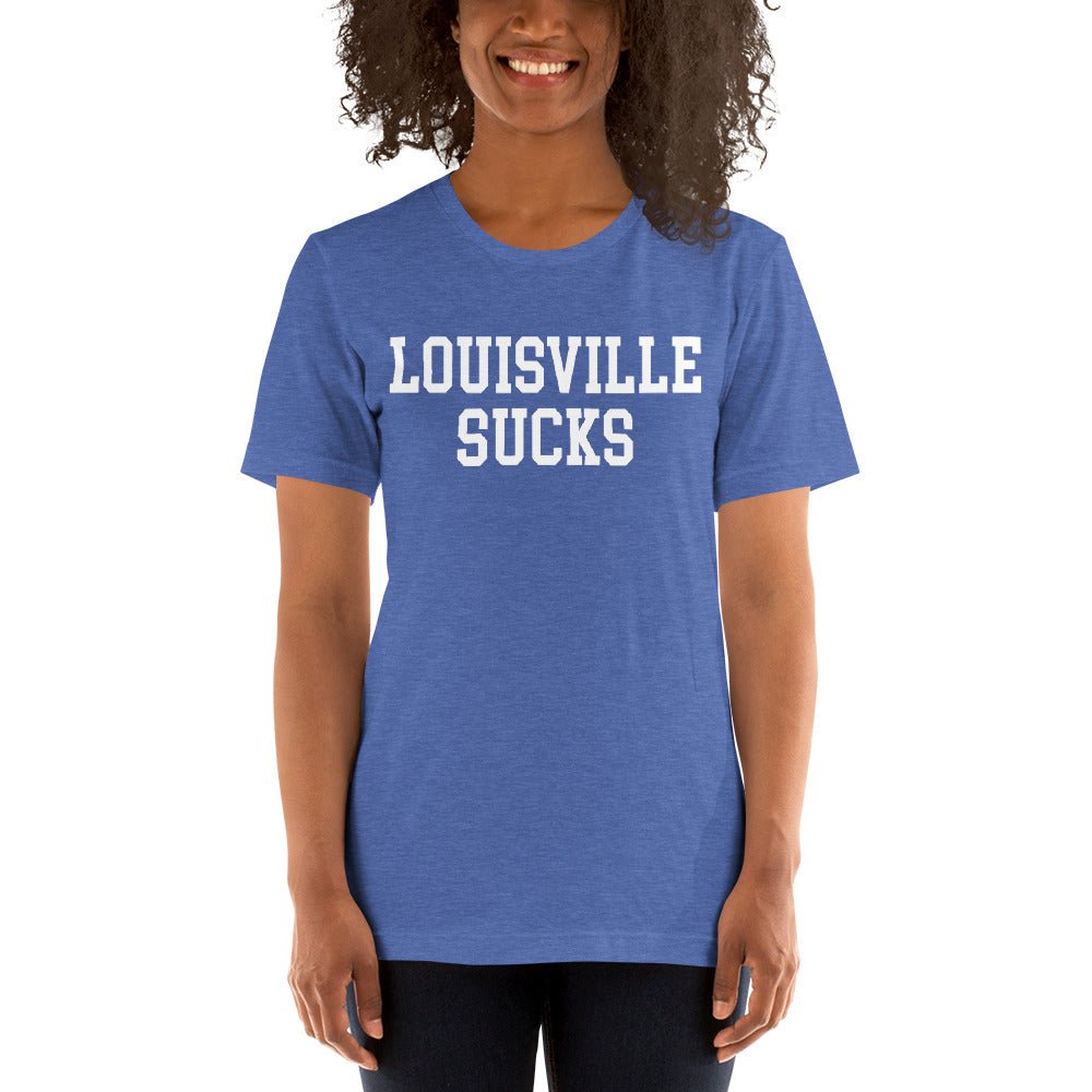 Rivalry Week Louisville Sucks Kentucky T Shirt Heather Blue XL