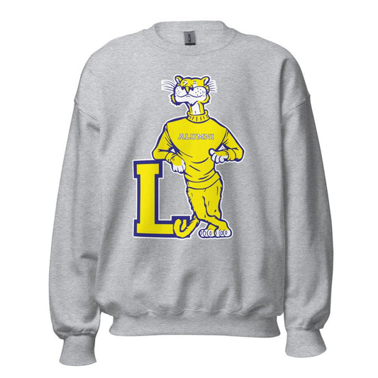 LSU alumni vintage Crew Neck Sweatshirt - 1950s Tiger Alumni Art Sweatshirt - rivalryweek