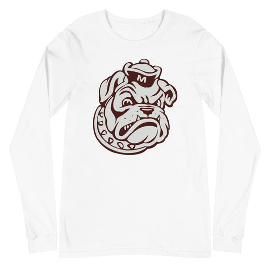 Mississippi State Vintage Mascot Long Sleeve Shirt - 1950s Sailor Bulldog Art Long Sleeve Shirt - rivalryweek