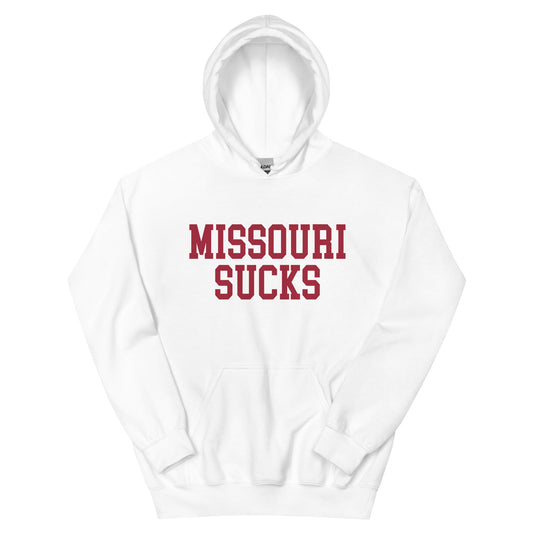 Missouri Sucks Arkansas Rivalry Hoodie Red Sweatshirt - rivalryweek