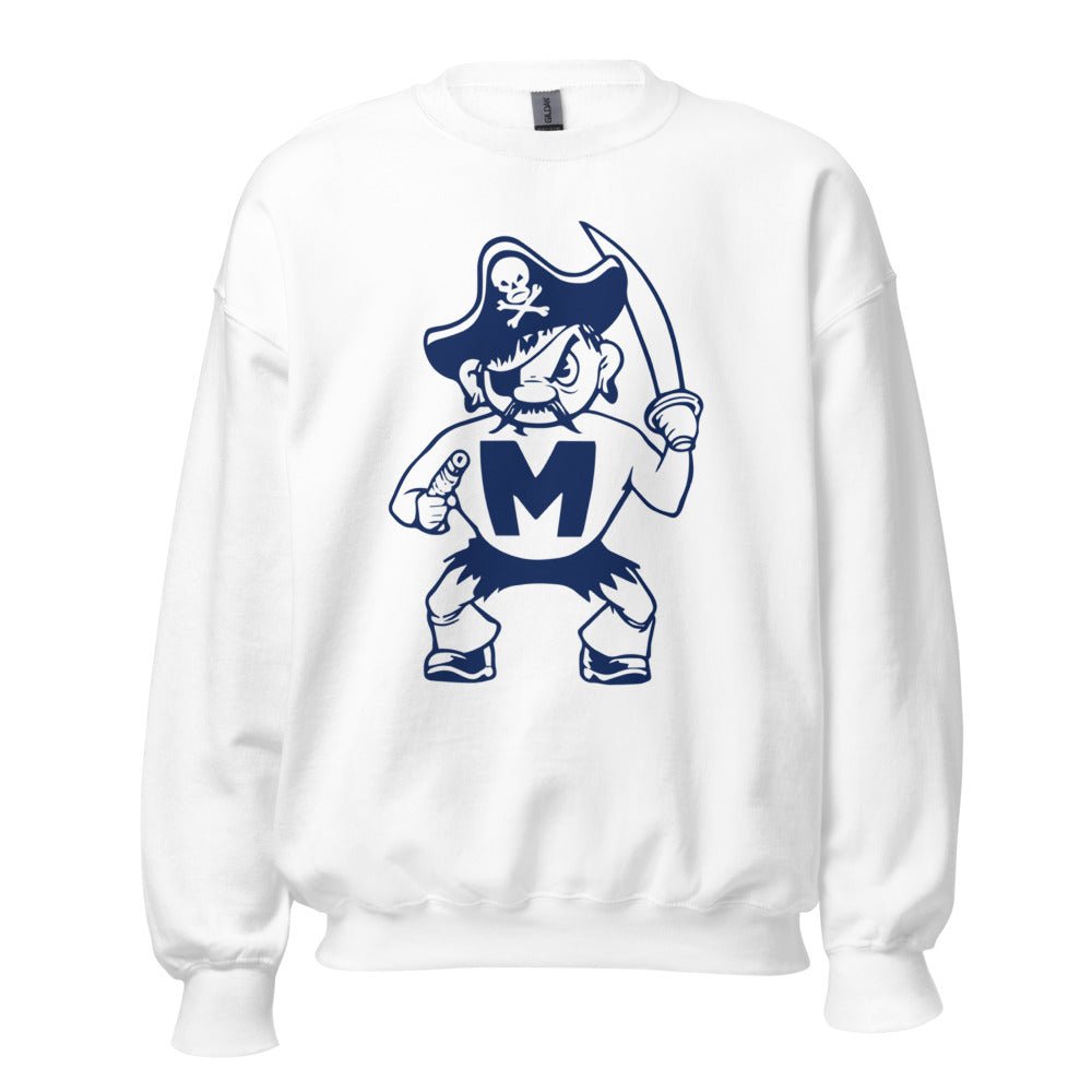Modesto Junior College Crew Neck Sweatshirt - 1950s Vintage Pirate