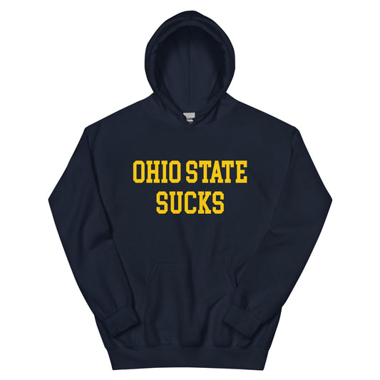 Ohio State Sucks Michigan Hoodie Navy Sweatshirt - rivalryweek