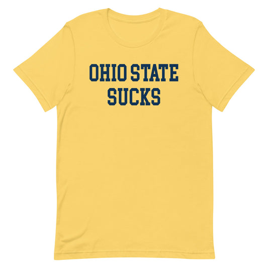 Ohio State Sucks Michigan Rivalry T Shirt Yellow Shirt - rivalryweek