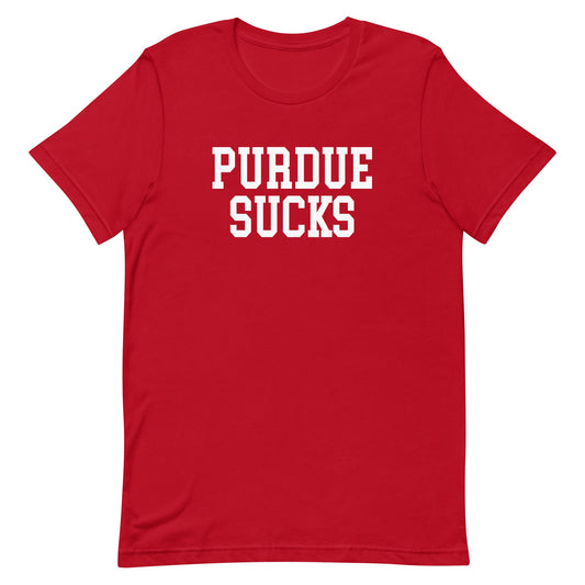 Purdue Sucks Indiana Rivalry T Shirt Red Shirt - rivalryweek
