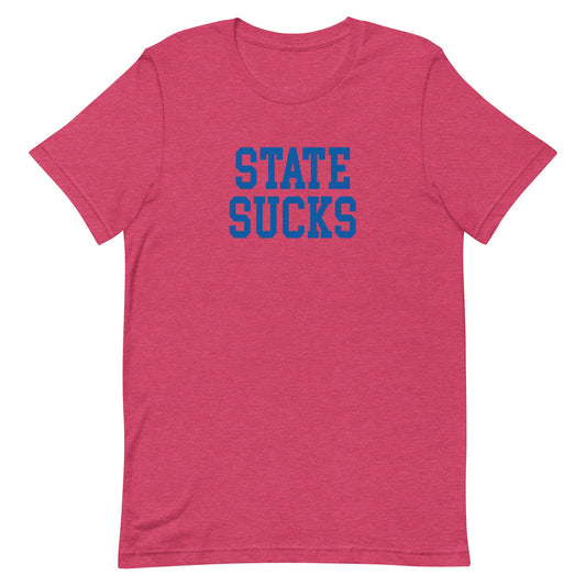 State Sucks Kansas Rivalry T Shirt Heather Red Shirt - rivalryweek