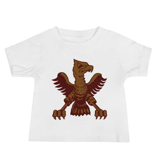 Vintage Boston College Eagle Mascot Baby T Shirt - 1946 Vintage BC Eagle Mascot Art Baby Staple Tee - rivalryweek