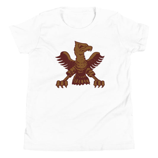 Vintage Boston College Eagle Mascot Kids Youth Shirt - 1946 Vintage BC Eagle Mascot Art Youth Staple Tee - rivalryweek