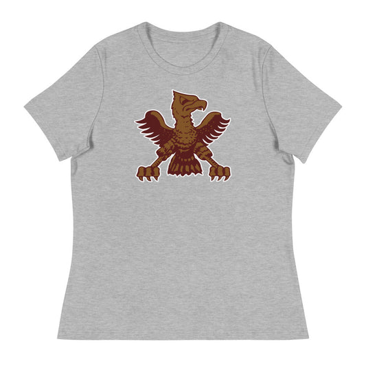 Vintage Boston College Eagle Mascot Women's Relaxed Shirt - 1946 Vintage BC Eagle Mascot Art W Relaxed T Shirt - rivalryweek