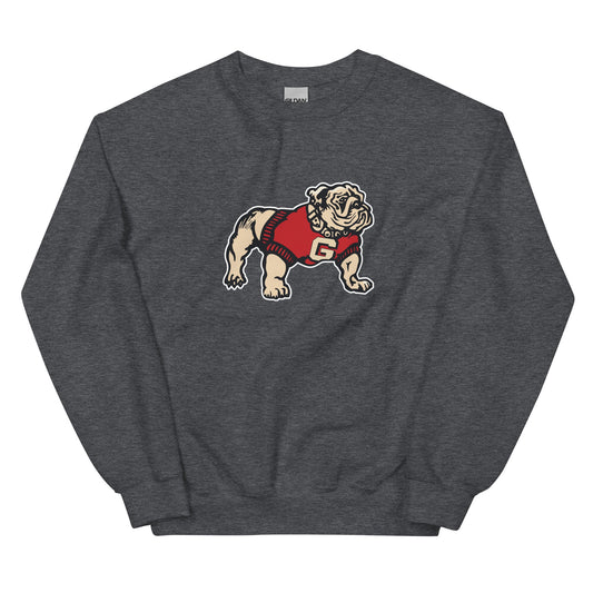 Vintage Georgia Sweatshirt - 1940's Classic Bulldog Art - rivalryweek