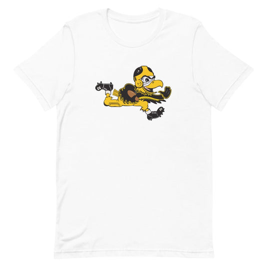 Vintage Iowa Football Hawkeye Shirt - 1945 Iowa Stiff Arm Art Shirt - rivalryweek