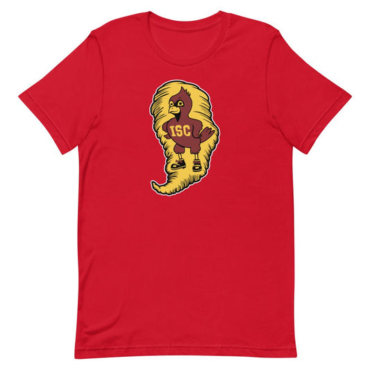 Vintage Iowa State Shirt - 1940s Iowa State Cardinal Mascot Art Shirt - rivalryweek