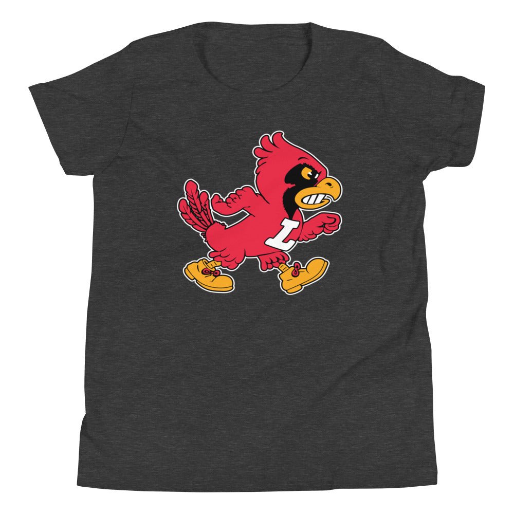 Vintage Louisville Toddler T Shirt - 1940s Marching Cardinal Mascot Art 2T / Black