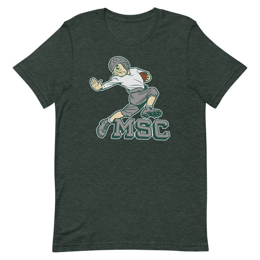 Vintage Michigan State Football Shirt - 1940s Stiff Arm Art Shirt - Rivalry Week