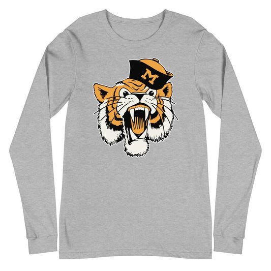 Vintage Mizzou Long Sleeve Shirt - 1950s Sailor Tiger Art Long Sleeve Shirt - rivalryweek