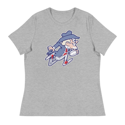 Vintage Ole Miss Football Women's Relaxed Shirt - 1950s Running Colonel Reb Art W Relaxed T Shirt - rivalryweek