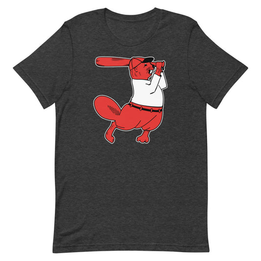 Vintage Oregon State Baseball Shirt - 1940s Baseball Beaver Art Shirt - rivalryweek