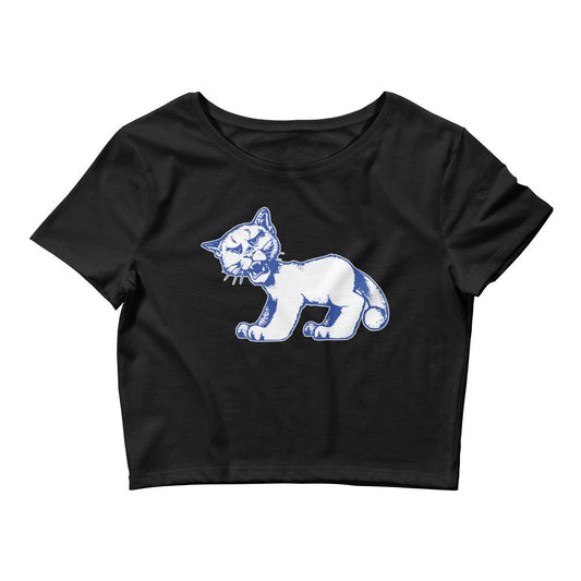 Vintage Penn State Mascot Crop Top - 1950s All Fours Nittany Lion Art Crop Top - rivalryweek