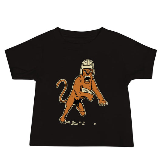 Vintage Pitt Football Baby T Shirt - 1940s Panther Football Mascot Art Baby Staple Tee - Rivalry Week
