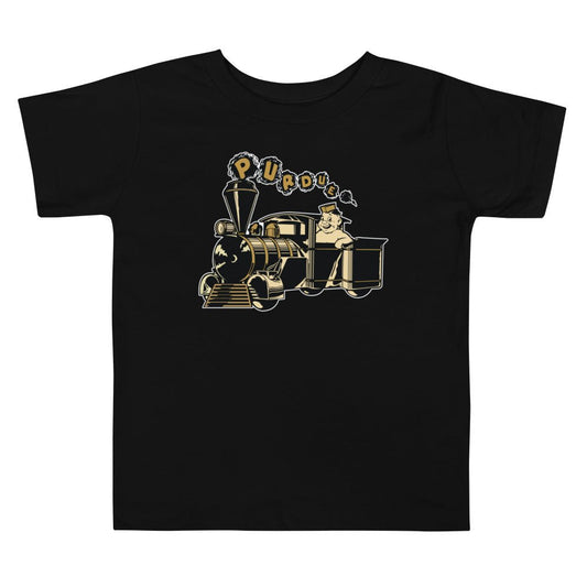 Vintage Purdue Toddler T Shirt - 1940s Conductor Pete Art Toddler Staple Tee - Rivalry Week