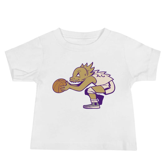 Vintage TCU Basketball Baby T Shirt - 1950s Ball Frog Art Baby Staple Tee - Rivalry Week