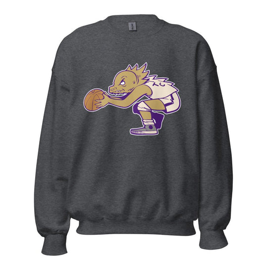 Vintage TCU Basketball Crew Neck Sweatshirt - 1950s Ball Frog Art Sweatshirt - Rivalry Week