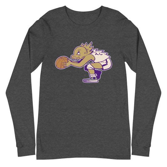 Vintage TCU Basketball Long Sleeve Shirt - 1950s Ball Frog Art Long Sleeve Shirt - Rivalry Week