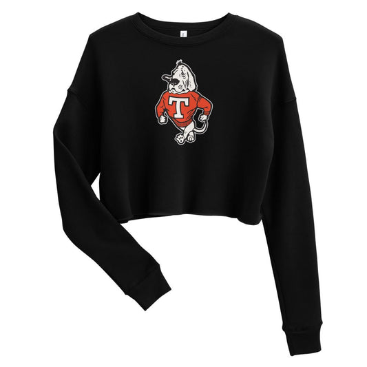 Vintage Tennessee Vols Women's Cropped Sweatshirt - 1950s Struttin' Smokey Mascot Art Cropped Sweatshirt - rivalryweek