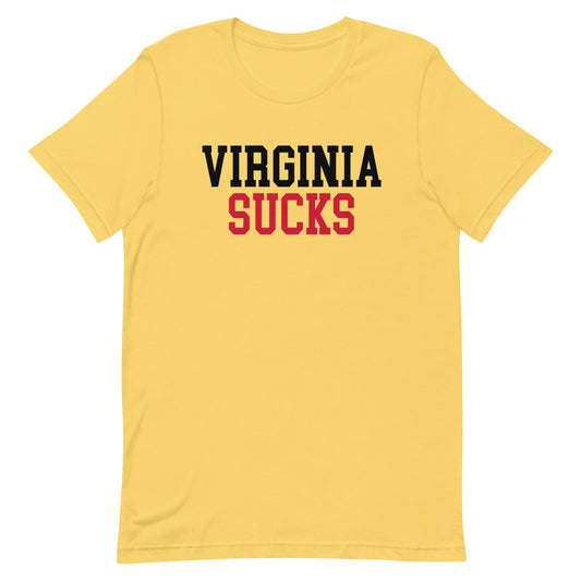 Virginia Sucks Maryland Rivalry T Shirt Yellow Shirt - rivalryweek
