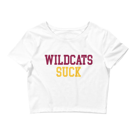 Wildcats Suck Arizona State Rivalry Crop Top Shirt - rivalryweek
