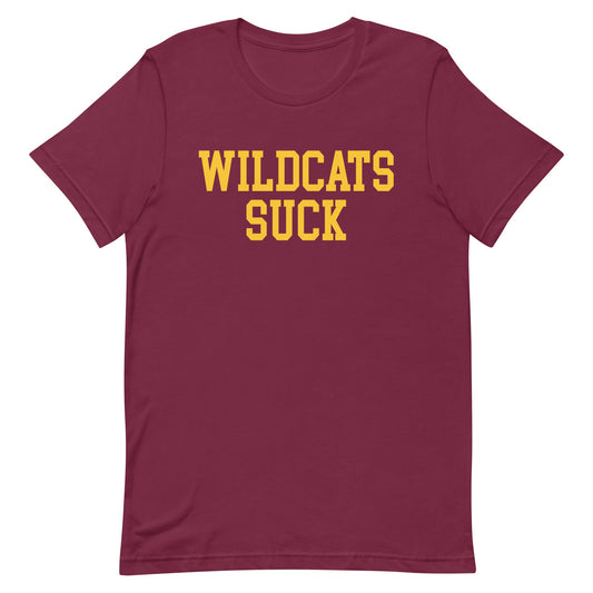 Wildcats Suck Arizona State Rivalry T Shirt Maroon Shirt - rivalryweek