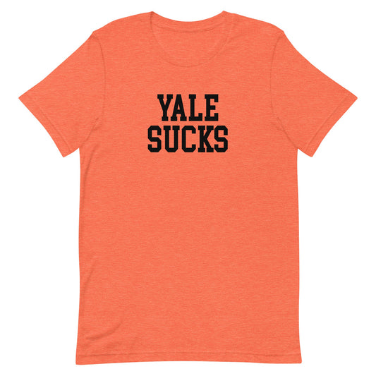 Yale Sucks Princeton Rivalry T Shirt Heather Orange Shirt - rivalryweek