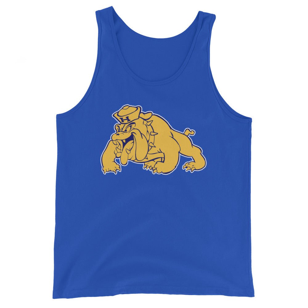 Allan Hancock College Bulldog Men's Tank Top - 1950s Vintage Sailor Hat Mascot Art Mens Tank Top - rivalryweek