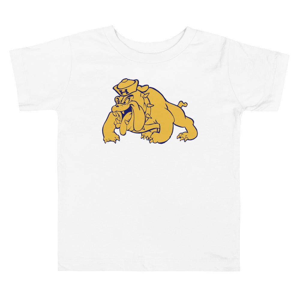 Allan Hancock College Bulldog Toddler T Shirt - 1950s Vintage Sailor Hat Mascot Art Toddler Staple Tee - rivalryweek