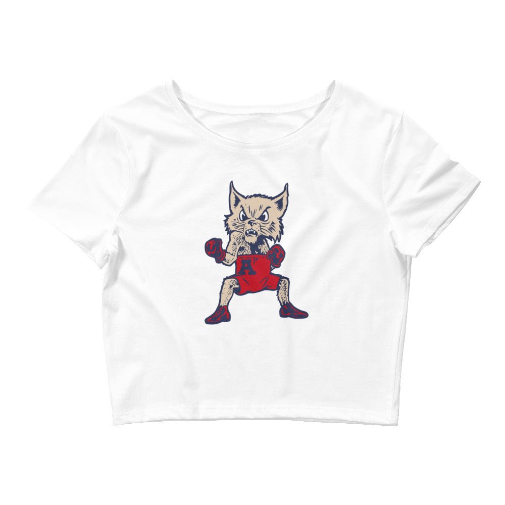 Arizona Wildcats Vintage Crop Top - 1950s Fightin' Wildcat Art Crop Top - Rivalry Week