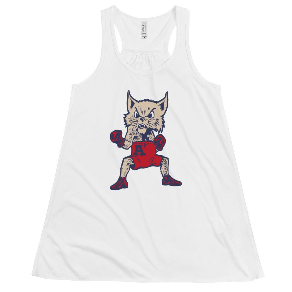 Arizona Wildcats Vintage Women's Flowy Tank Top - 1950s Fightin' Wildcat Art W Tank Top - Rivalry Week