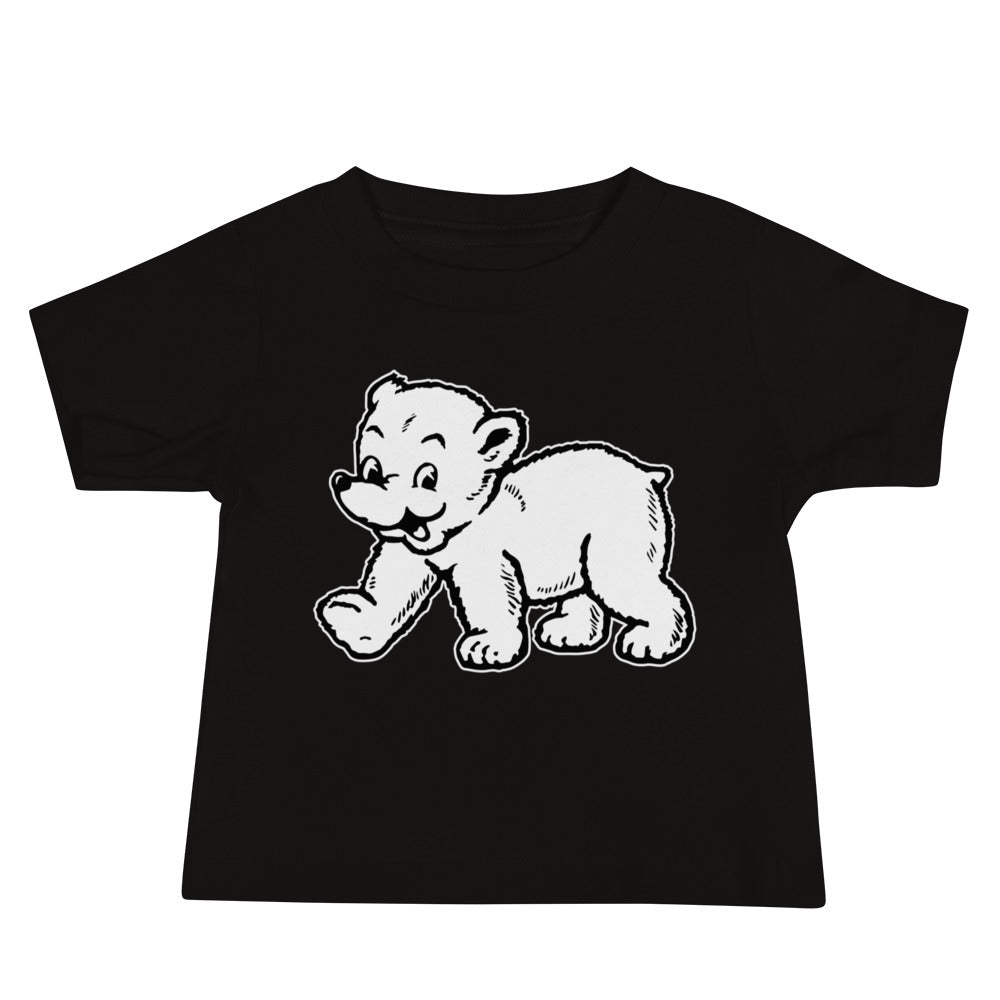 Bowdoin Polar Bears Baby T Shirt - 1940s Vintage Mascot Art Art Baby Staple Tee - rivalryweek