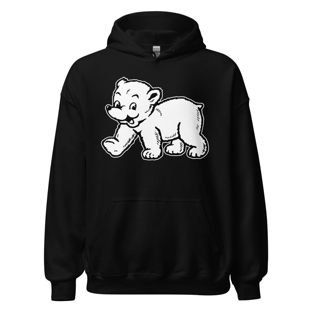 Bowdoin Polar Bears Hoodie - 1940s Vintage Mascot Art Art Hoodie - rivalryweek