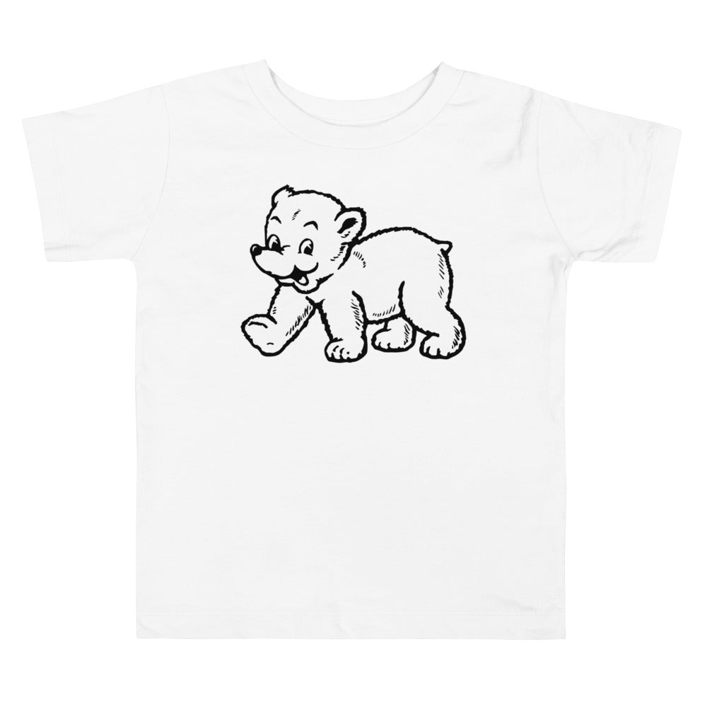 Bowdoin Polar Bears Toddler T Shirt - 1940s Vintage Mascot Art Art Toddler Staple Tee - rivalryweek