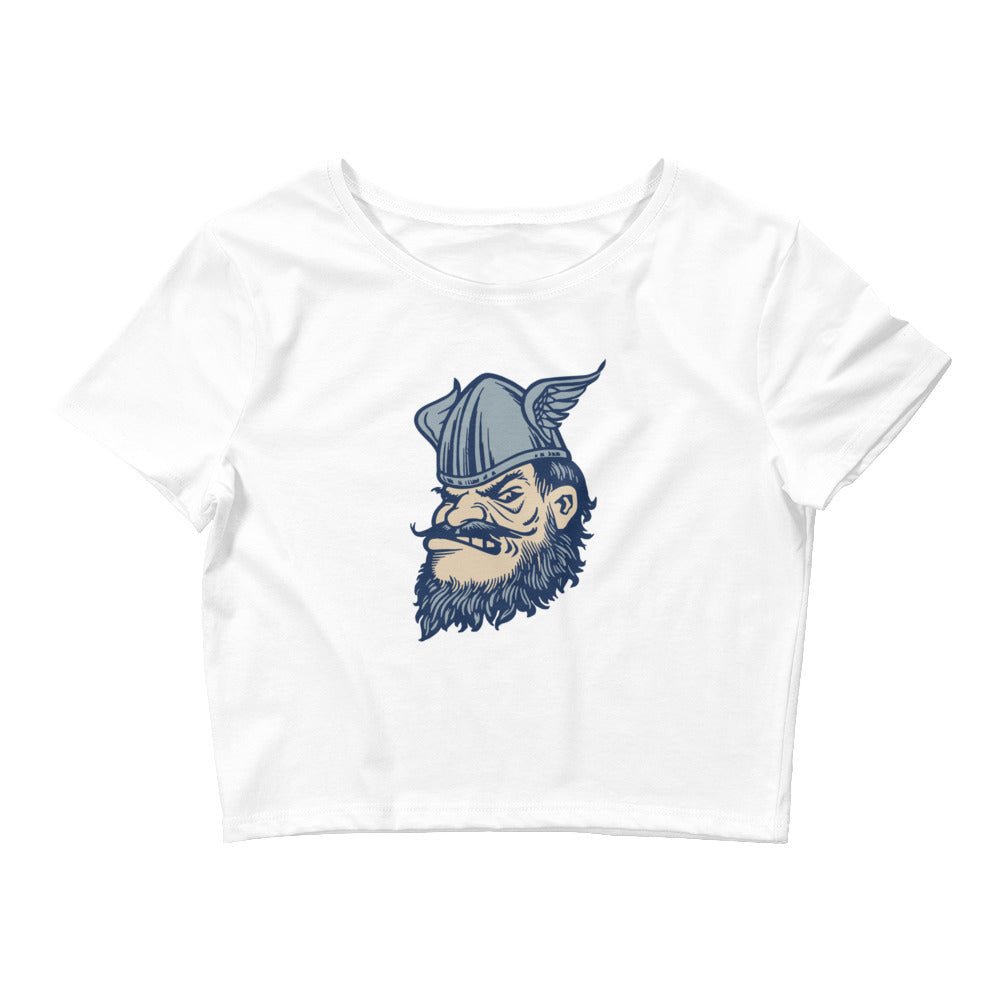 BYU Idaho Vintage Crop Top - 1940s Rick's Vikings Art Crop Top - rivalryweek