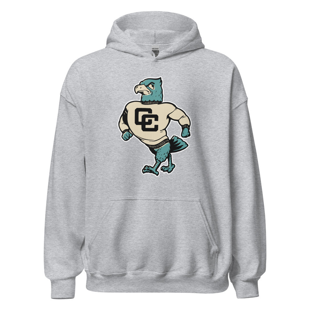 Cabrillo College Hoodie - 1960 Vintage Struttin' Seahawk Art Hoodie - rivalryweek