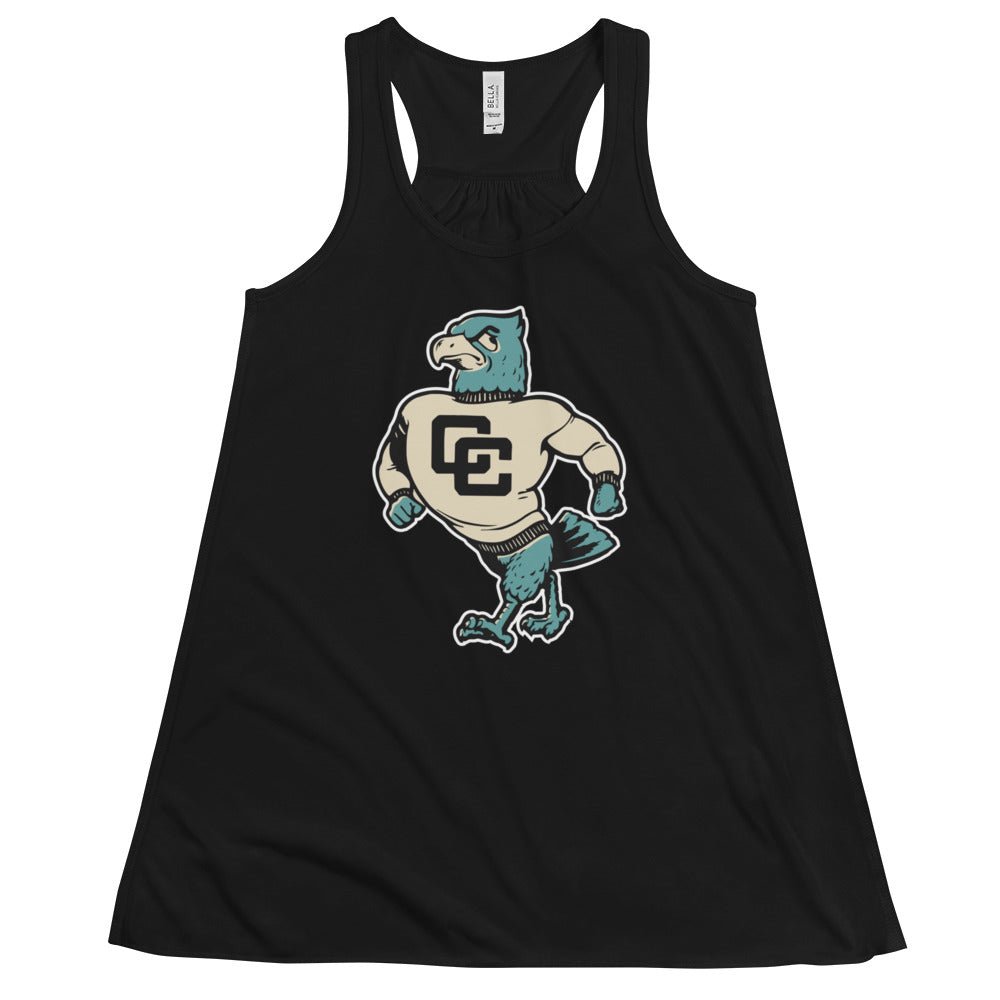 Cabrillo College Women's Flowy Tank Top - 1960 Vintage Struttin' Seahawk Art W Tank Top - rivalryweek