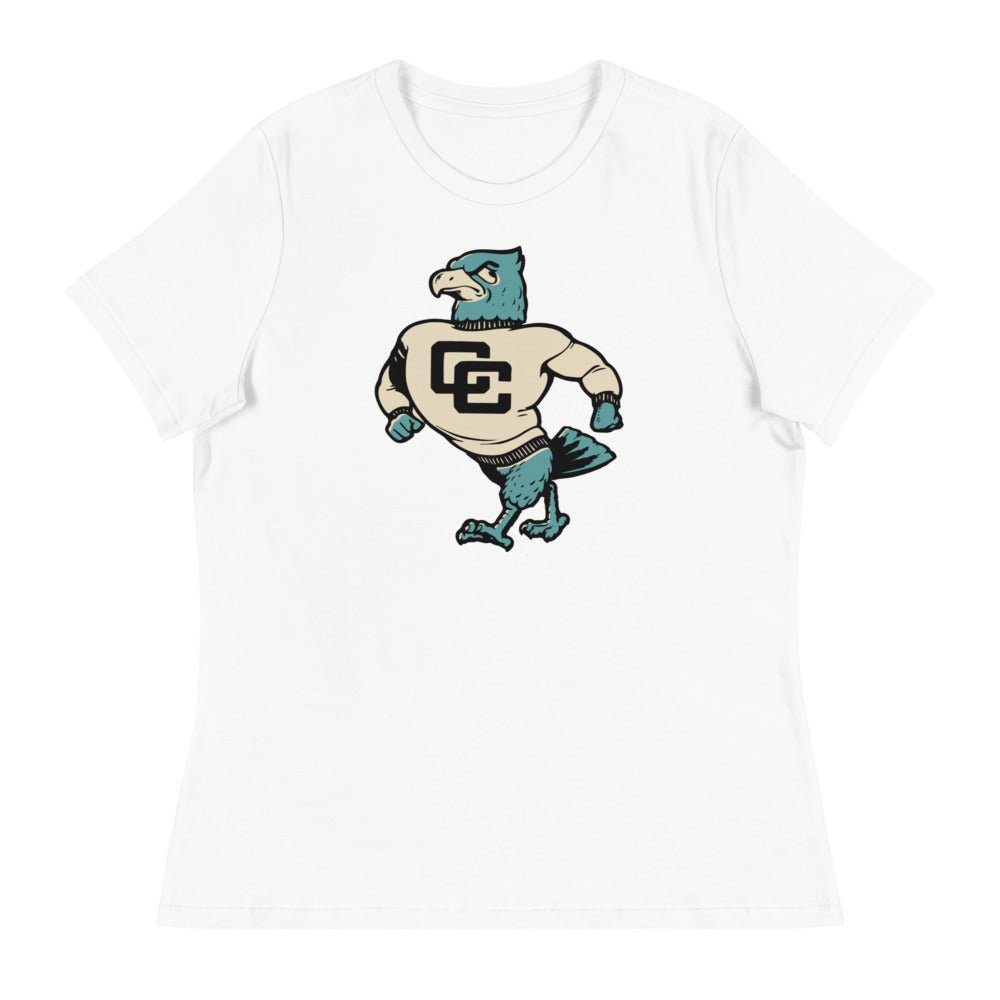 Cabrillo College Women's Relaxed Shirt - 1960 Vintage Struttin' Seahawk Art W Relaxed T Shirt - rivalryweek