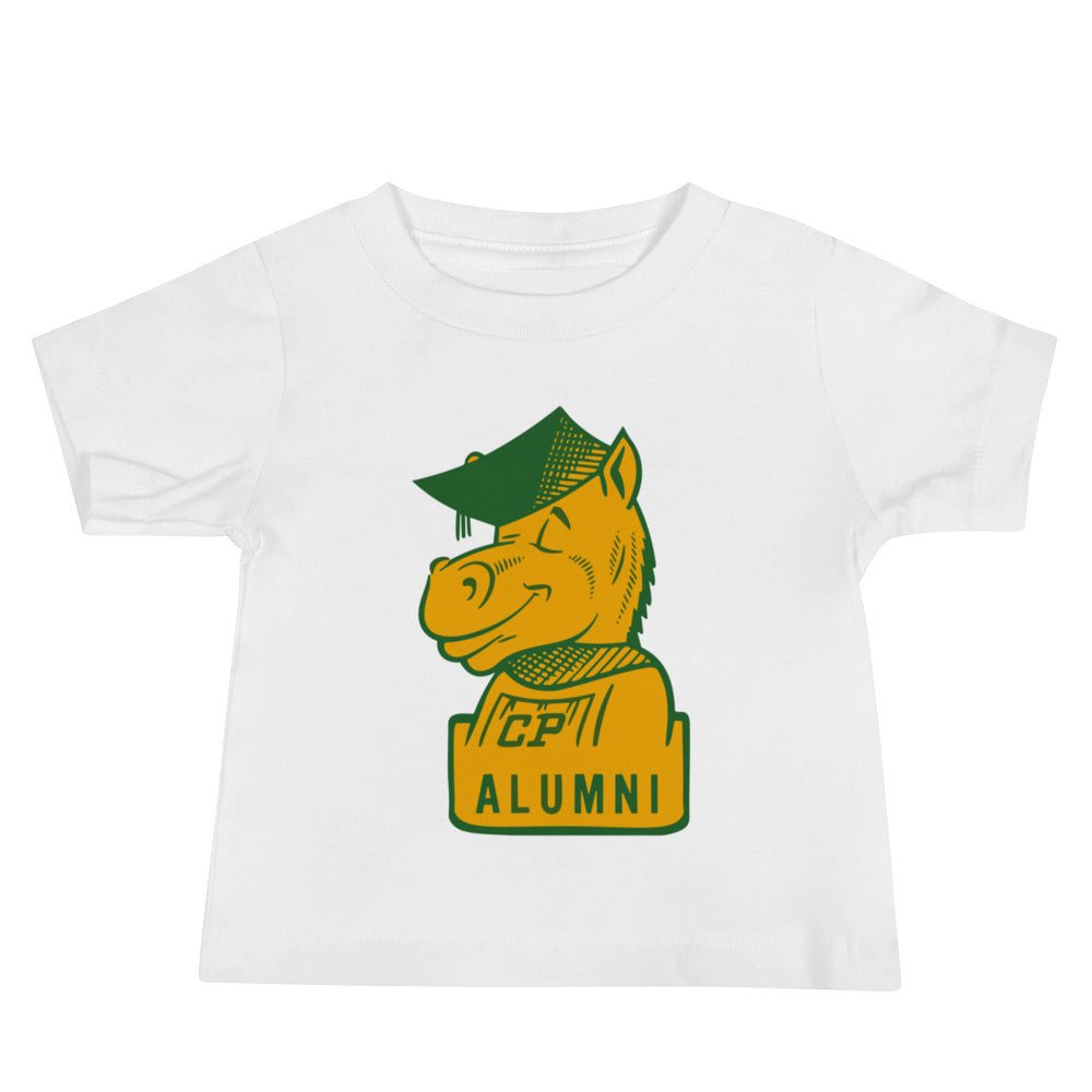 Cal Poly Vintage Alumni Baby T Shirt - 1960s Mustang Grad Art Baby Staple Tee - Rivalry Week