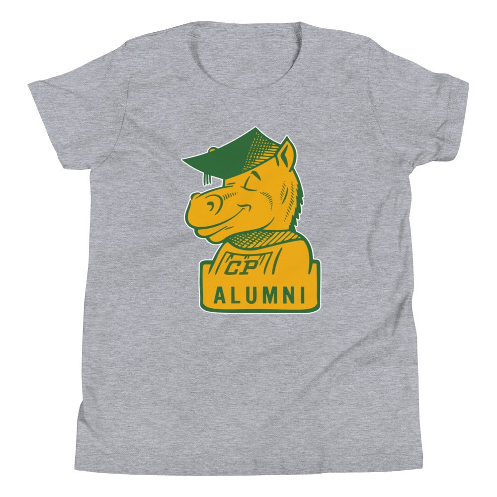 Cal Poly Vintage Alumni Kids Youth Shirt - 1960s Mustang Grad Art Youth Staple Tee - Rivalry Week